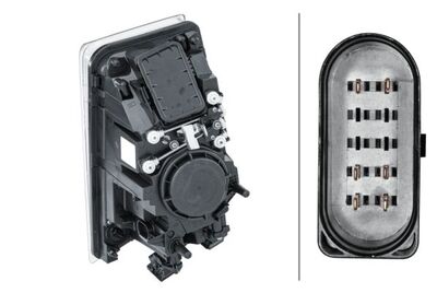 PHARE DROITE OEM-HELLA AV DR H7 + LED, MANUEL VOLV